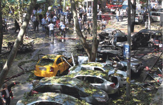 Ankara Kumrular Sokak bombalama eylemi sonrası