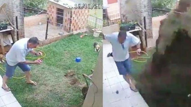 Hamam Böceklerinden Kurtulmak İsteyen Adam Bahçesini Havaya Uçurdu!