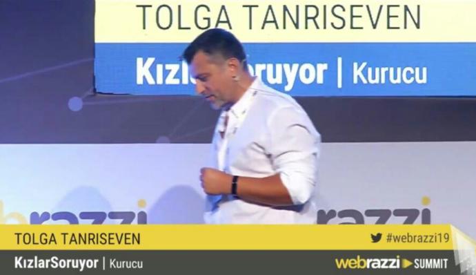 Webrazzi Summit 2019da KizlarSoruyor Rüzgarı: Kurucumuz Tolga Tanrıseven Yapay Zekanın Topluluklar Üzerindeki Etkisini Anlattı