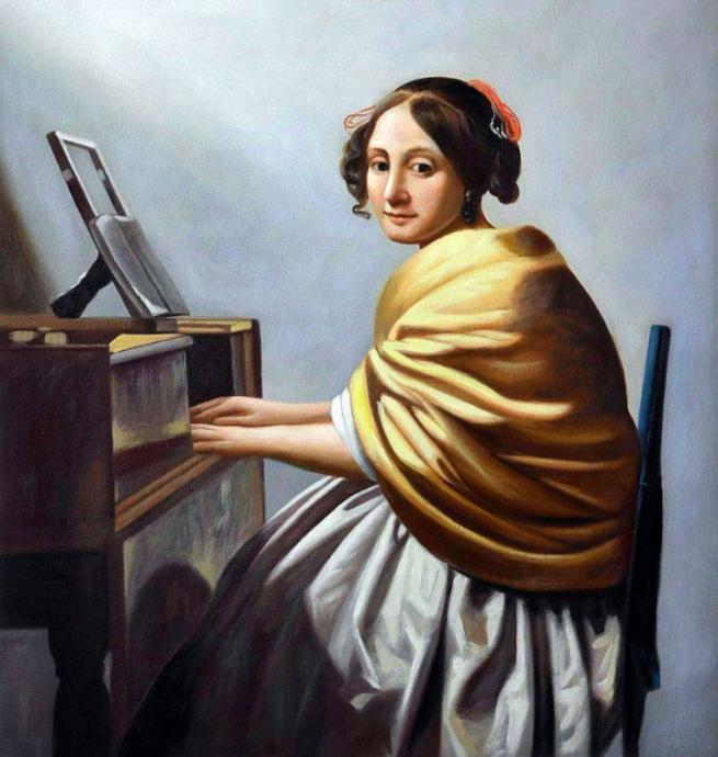 Virginalde Oturan Lady