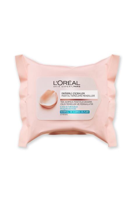 L’Oréal Paris Değerli Çiçekler Makyaj Temizleme Mendilleri