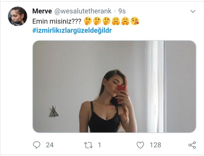 Twitterda #izmirlikızlargüzeldeğildr Diye Hashtag Açan Yaramaz Kullanıcıyı Fotoğraflarıyla Döven İzmirli Kızlar