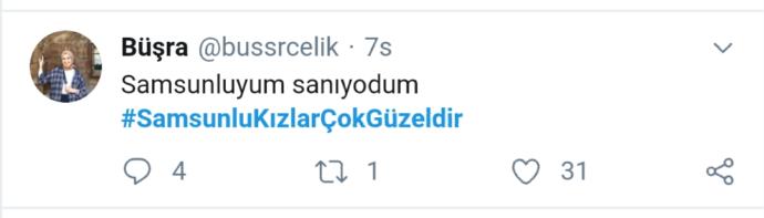 #SamsunluKizlarCokGuzeldir Hashtagini Tiye Alan Twitterın Muzip Kullanıcılarının Komik Tweetleri
