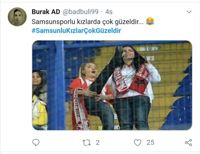 #SamsunluKizlarCokGuzeldir Hashtagini Tiye Alan Twitterın Muzip Kullanıcılarının Komik Tweetleri
