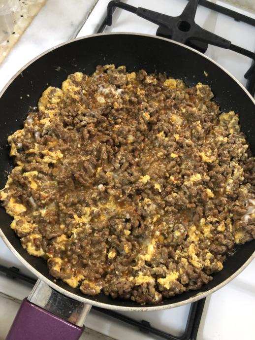 Bol Proteinli Kıymalı Yumurta Tarifim!