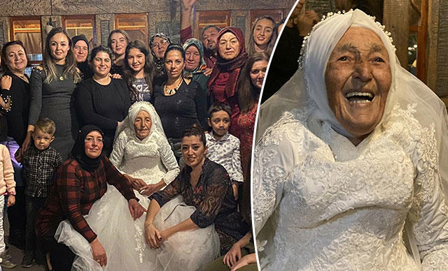 Döndü Metin 85 Yaşında Gelinlik Giydi