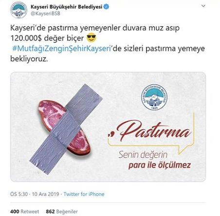 120 Bin Dolarlık Muz Eğlencesi: Belediyeler Twitterı Kırdı Geçirdi!