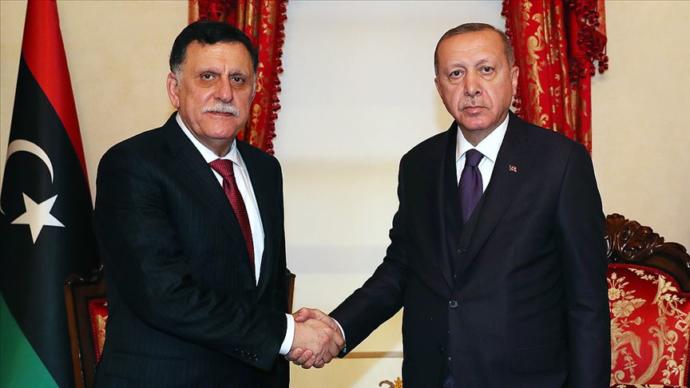 Libya Mutabakat Hükümeti Başkanı Fayiz es-Serrac - Recep Tayyip Erdoğan
