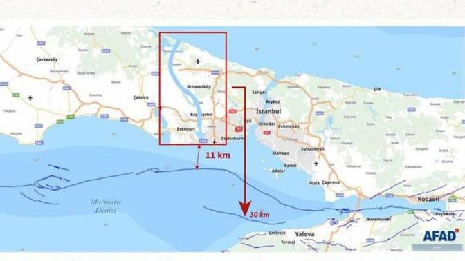 AFAD: Kanal İstanbul'un Çevresinde Deprem Üretecek Diri Fay Yok