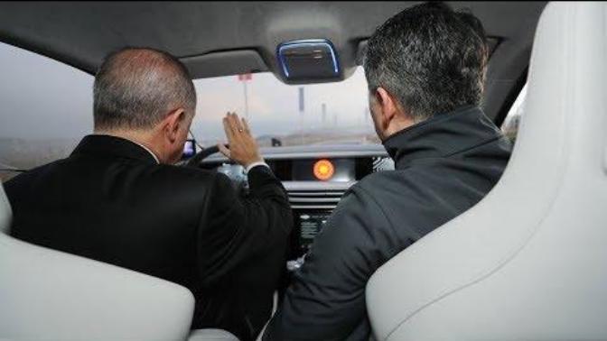 Erdoğan Yerli Otomobili Kullandı! İşte O Tarihi Anlar