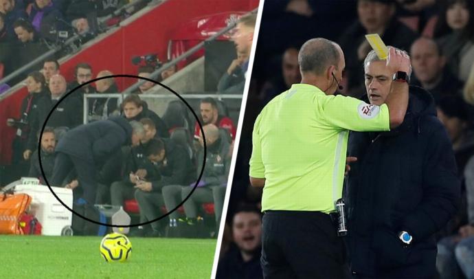Jose Mourinhonun Southampton Ma&ccedil;ında G&ouml;rd&uuml;ğ&uuml; Sarı Kart