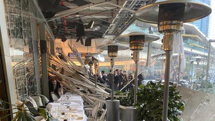 Beymen Kafenin çatışı çöktü