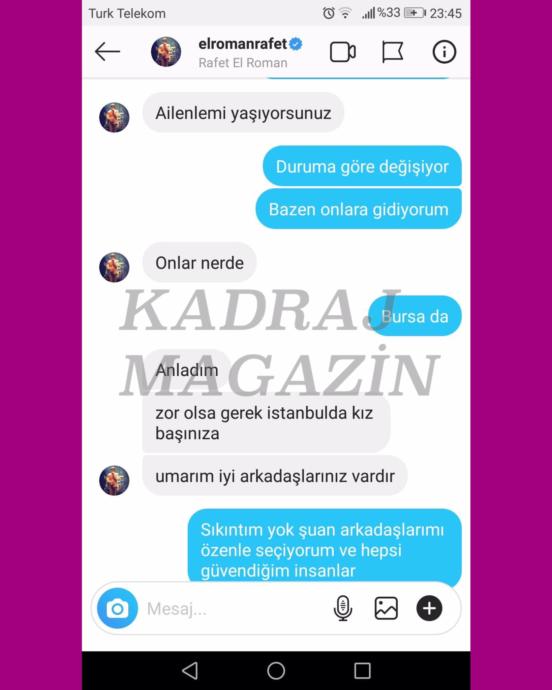 Rafet El Romanın Instagramdan Türk Diye Konuştuğu Kadın Şilili Çıkarsa!