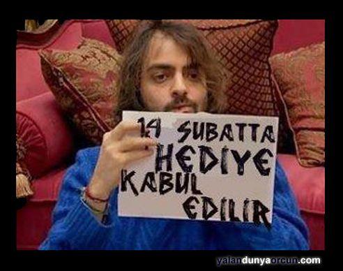 Bize her gün sevgililer günü :)