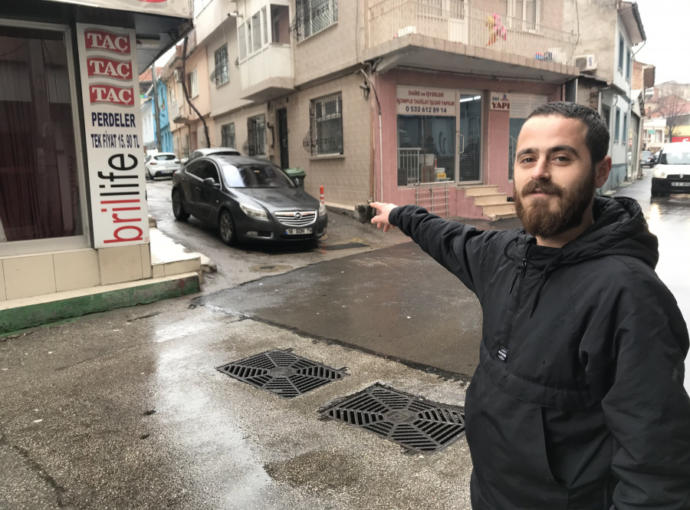 Olayın yaşandığı Bursadaki sokak