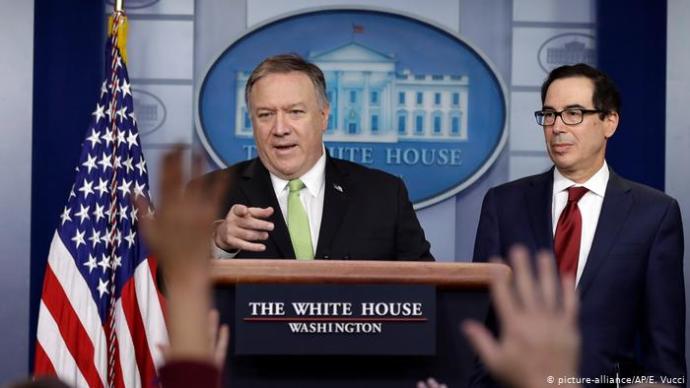 ABD Dışişleri Bakanı Mike Pompeo ve Maliye Bakanı Steven Mnuchin