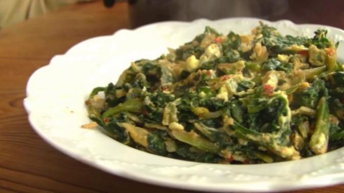 Kavurmalı Yumurtalı Ispanak Tarifi 