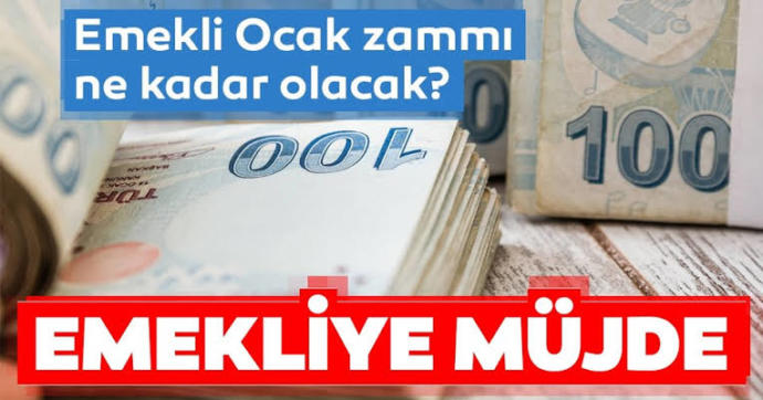 Ocak ayı emekli maaşı zammı