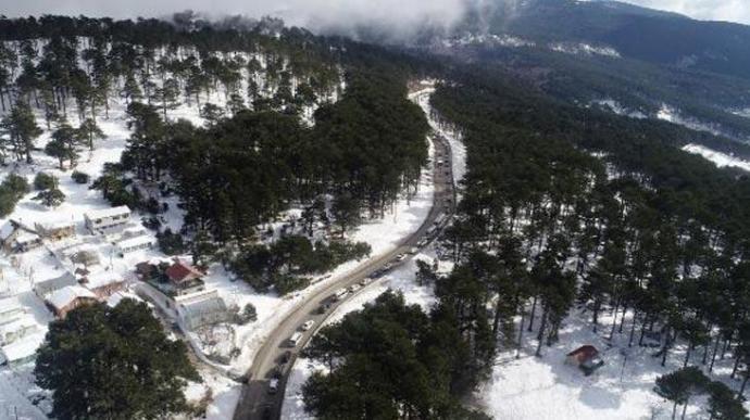 Uludağda sömestir yoğunluğu yaşandı.