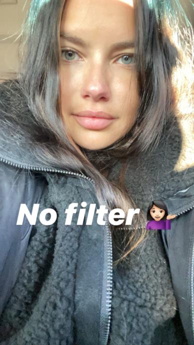 Adriana Limadan filtresiz selfie / Instagram