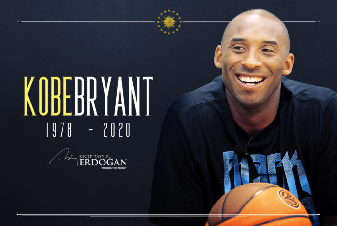 Erdoğandan Kobe Bryant mesajı