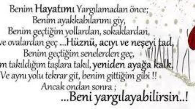 Hiç kimse Başka Birini Eleştirip Yargılayabilecek Kadar Kusursuz Değildir!