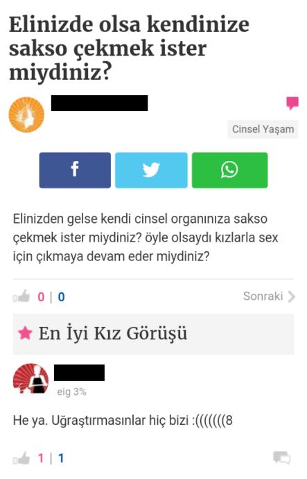 KizlarSoruyorda Okuyunca Yok Artık Dedirten Cinsel Sorular