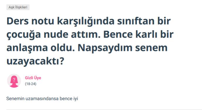 KizlarSoruyorda Okuyunca Yok Artık Dedirten Cinsel Sorular