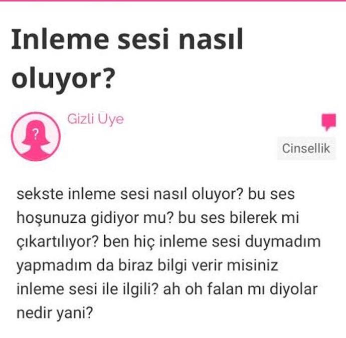 KizlarSoruyorda Okuyunca Yok Artık Dedirten Cinsel Sorular