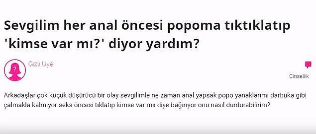KizlarSoruyorda Okuyunca Yok Artık Dedirten Cinsel Sorular