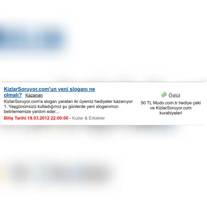 Nostaljik Kokulu Bence: KizlarSoruyorun Düzenlediği En Eski Yarışmalar 2011 ve 2012