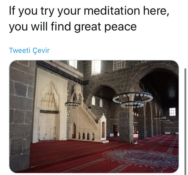 Meditasyonunuzu burada denerseniz, büyük bir huzur bulacaksınız.