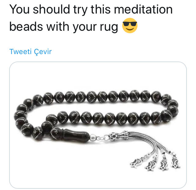 Bu meditasyon boncuklarını halınla denemelisin.