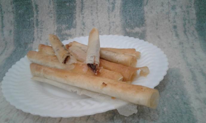 Can Sıkıntısına En İyi Çare🌟Baklavalık Yufkadan Çikolatalı Çıtır Rulokat Yaptım🎉