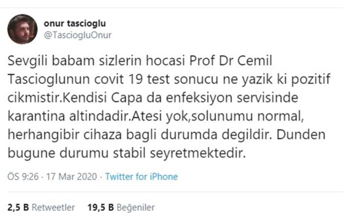 Türkiyedeki İlk Vakalara Bakan Doktor da Koronaya Yakalandı