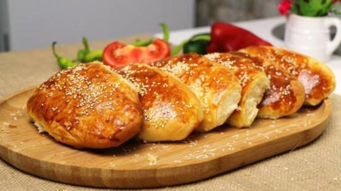 Çaylar Demlensin💫Mayasız, Dışı Kıyır Kıyır İçi Pofuduk Kaşar Peynirli Poğaça Tarifim Sizlerle🎉
