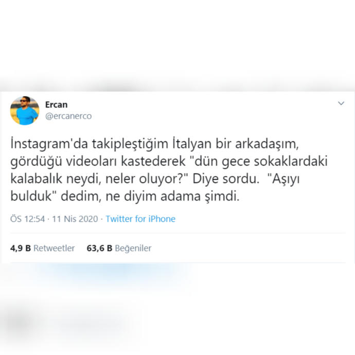 Türkiyenin Virüsten Daha Önemli Sorunları; Kola ve Luppo Kek! 10 Nisan Gecesi