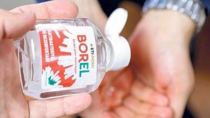 Bor Katkılı Yerli Üretim Dezenfektan BOREL Yarın Satışa Çıkıyor