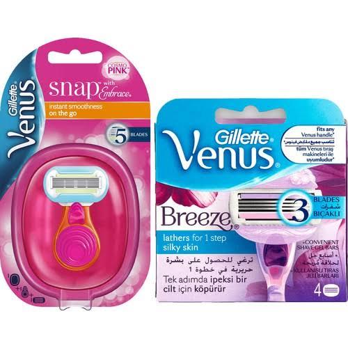 Venüs Snap Embrace - Perine bölgesi için traş bıçağı