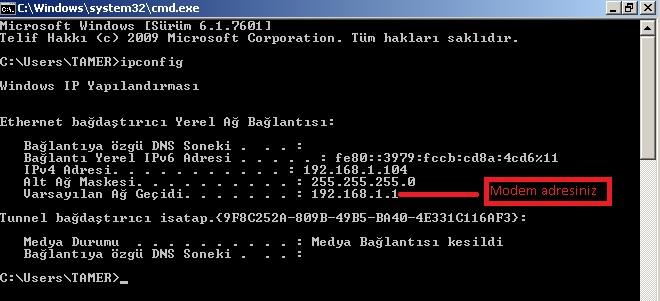 İpconfig