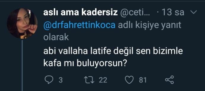Fenomen Olma Yolunda İlerleyen Fahrettin Kocadan Ne Tatlısın Sağlık Bakanım Dedirten Samimi Twitter Mesajları