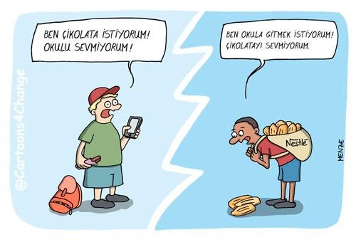 Çocuk İşçiliğine Karşı Yapılan Çizimler