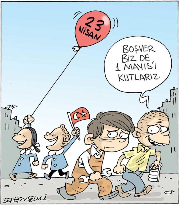 Çocuk İşçiliğine Karşı Yapılan Çizimler