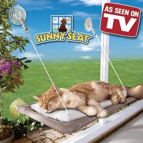 3- Akıllı mı akıllı, keyfine düşkün kediler için cama asılan kedi yatağı