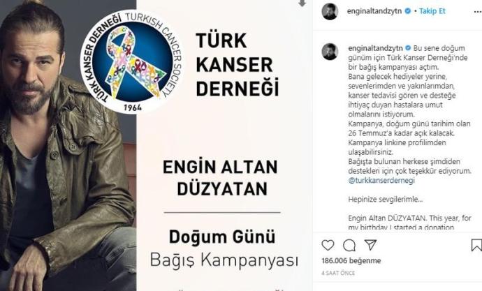 Türk Kanser Derneğine Bağış Kampanyası