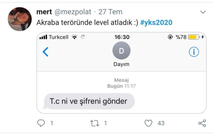 YKS 2020 Sonuçları Sonrası Atılan Esprili Tweetler!