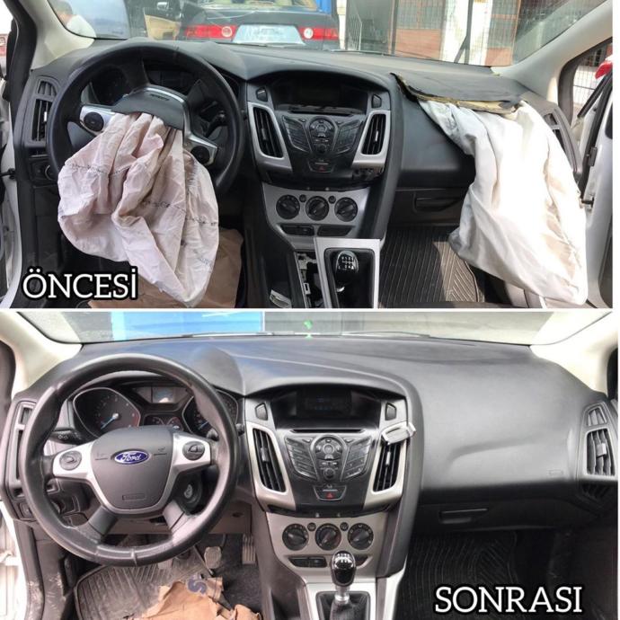 Fotoğraftan bile belli olan hatalar var,kusursuz airbag tamiri yoktur...