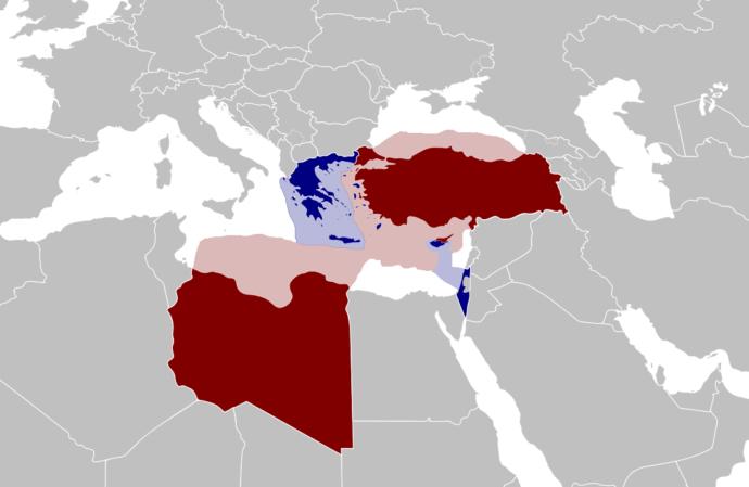 Türkiye-Libya Anlaşmasından sonra paylaşılmış alanlar