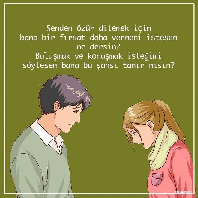 Özür dilemek için yüzyüze konuşmak olmazsa olmazdır.