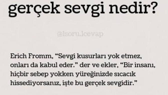Gerçek Sevgi Nedir?